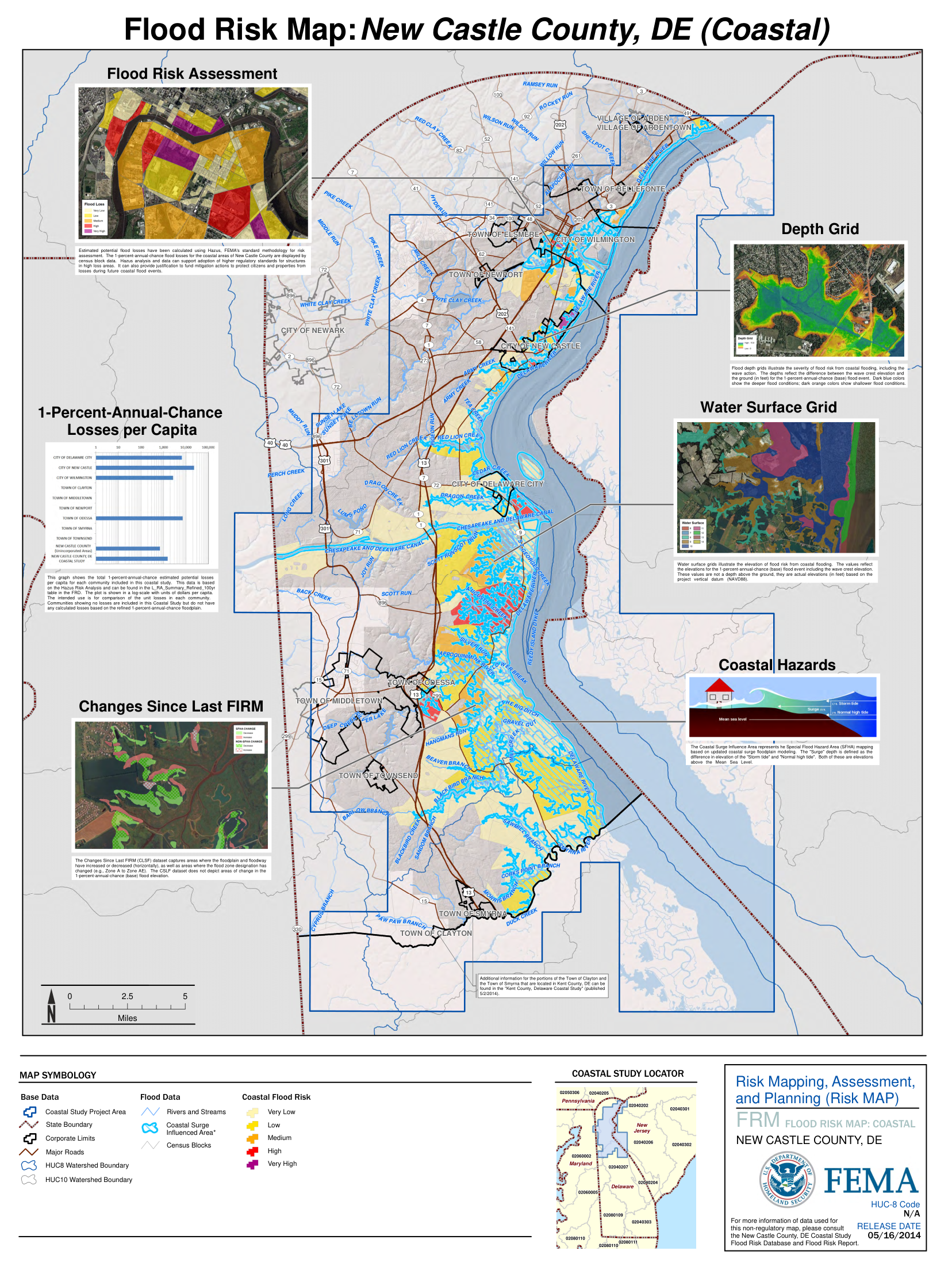 Flood Risk Map: Kent County, Delaware (FRM_10003C_Coastal, 05/16/2014 ...