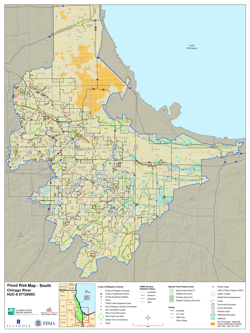Flood Risk Map: Cook County, Illinois (FRM_07120003_2, 01/27/2015) - I ...