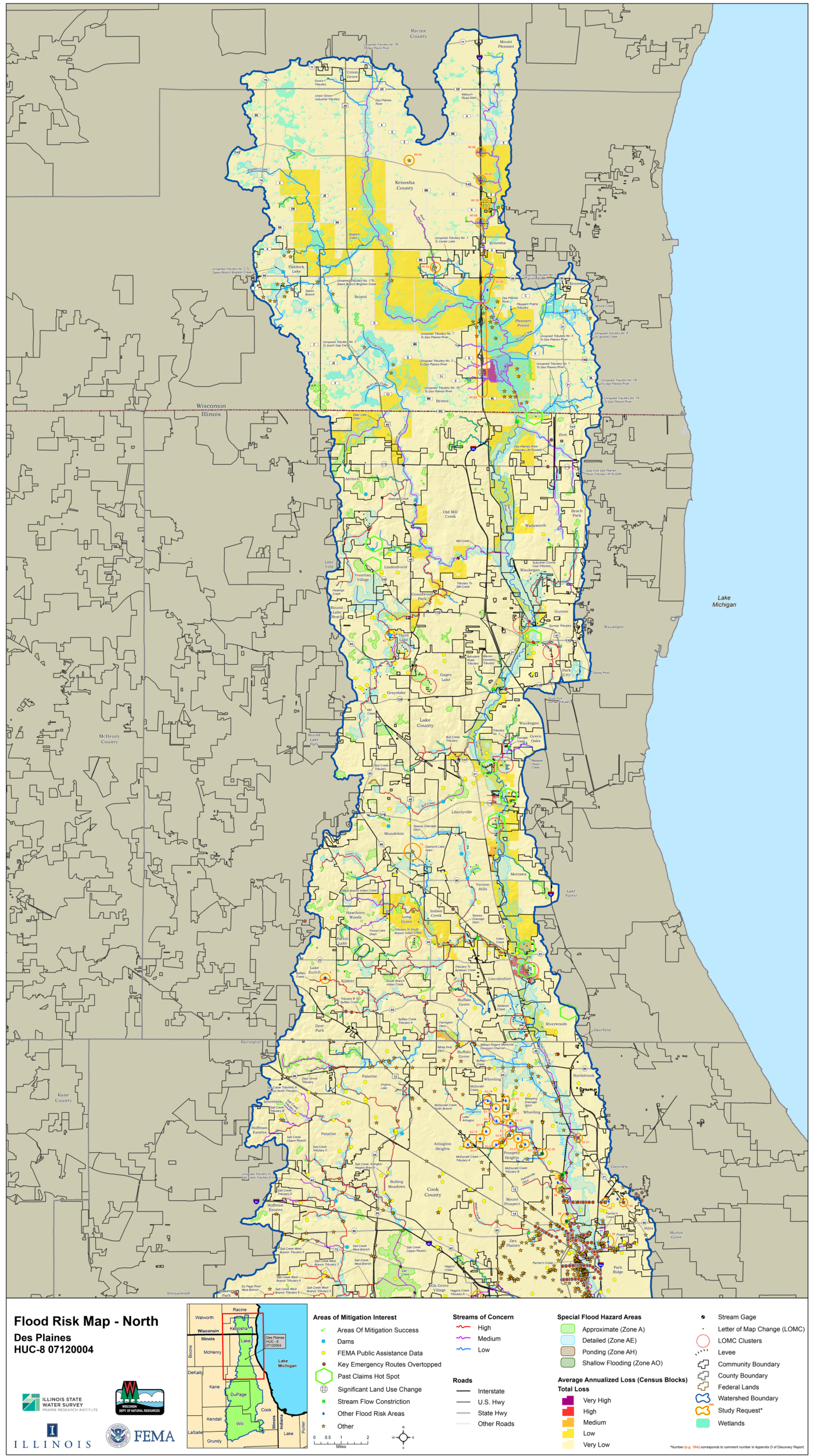 Flood Risk Map: Cook County, Illinois (FRM_07120004_1, 01/15/2015) - I ...